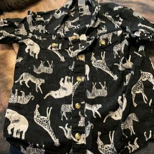 Old Navy toddler boys short sleeve Safari shirt